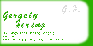 gergely hering business card